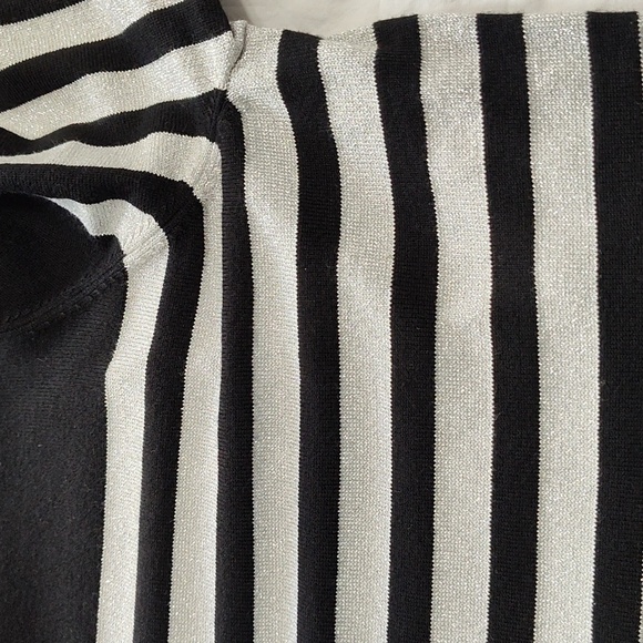 Alfred Dunner Sweater 2X Festive Holiday Party Glam Beaded Black & Silver Chic - Picture 12 of 12